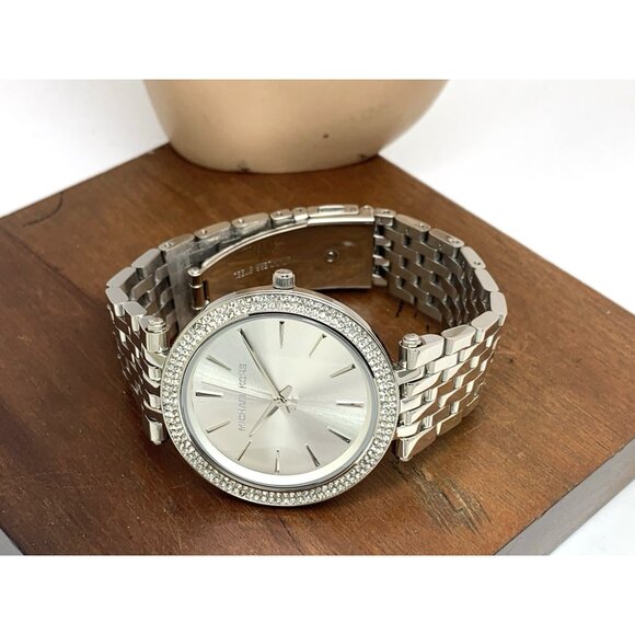 Michael Kors Women's Watch MK3190 Darci Quartz Silver Tone Stainless Steel Glitz - Picture 8 of 14